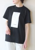 アカウント( Account in Paris)レシートロゴＴシャツ／ブラック