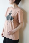 アカウント( Account in Paris)パリジェンヌロゴTシャツ/オレンジ
