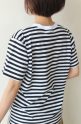 　アカウント( Account in Paris)ロゴボーダーＴシャツ／ブラックボーダー