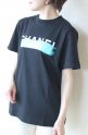 アカウント（ Account in Paris）ペイントロゴＴシャツ／ブラック