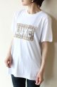 ロージー（ROSIEE)パールツィードＴシャツ／ホワイト