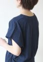 マリードール（MARIED'OR）コットン脇タックフレンチ袖プルオーバー／ネイビー