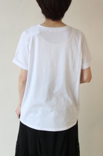 ロージー（ROSIEE)転写プリントTシャツ／ホワイト - 7,040円