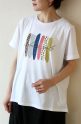 ロージー（ROSIEE)転写プリントＴシャツ／ホワイト