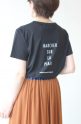 アンナケリー（Anna Kerry）クルーネックバックロゴＴシャツ／ブラック