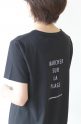 アンナケリー（Anna Kerry）クルーネックバックロゴＴシャツ／ブラック