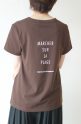 アンナケリー（Anna Kerry）クルーネックバックロゴＴシャツ／ブラウン