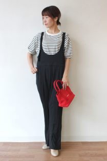 シニヨン（CHIGNON）エステルフライスサロペット／ブラック - 9,108円