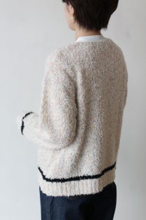最前線の ロージー（ROSIEE) ファンシーヤーンKNITカーディガン トップス
