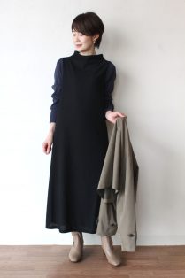 ノンブルアンペール（NOMBRE IMPAIR）カームカラーコンビハイネック