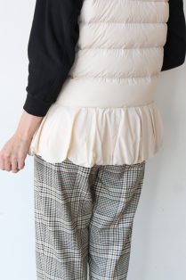 ソーノ(SONO)フェミニティーダウンベスト/ライトベージュ ソーノ(SONO)フェミニティーダウンベスト/ライトベージュ