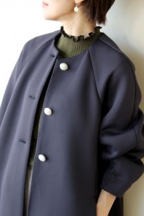 【美品】SONO ソーノ マシュマロショートコート ネイビー SONO/ソーノ】マシュマロショートコート FLARED【SONO NAVY】（ノー