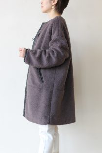 最終値下げ新品Dignite collier ディニテコリエのMA1ボアコート ディニテコリエ(Dignite Collier）ボアコート／チャコール - 23,100円