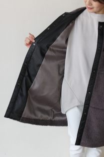 ディニテコリエ(Dignite Collier）ボアコート／チャコール - 23,100円