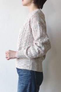 トラッゾドンナ(TORRAZZO DONNA) カラーネップファンシーヤーンニット