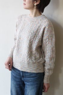 トラッゾドンナ(TORRAZZO DONNA) カラーネップファンシーヤーンニット