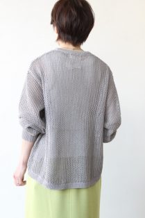 ロージー（ROSIEE)大人透け感メッシュニット／グレー - 15,400円