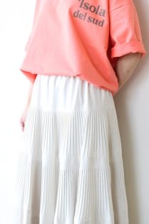 Dignite collier ディニテコリエ ★アイボリー プリーツスカート ディニテコリエ(Dignite Collier）ティアードプリーツスカート