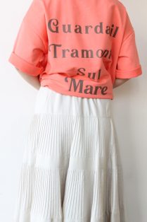 ディニテコリエ(Dignite Collier）ティアードプリーツスカート