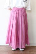 ディニテコリエ(Dignite Collier）コットンギャザースカート／ピンク