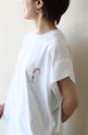 マリードール（MARIED'OR）脇タック箔ロゴＴシャツ／ホワイト