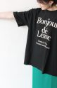 アカウント（ Account in Paris）オーバーサイズロゴTシャツ／ブラック
