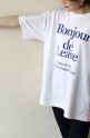 アカウント（ Account in Paris）オーバーサイズロゴTシャツ／ホワイト