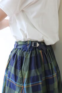 パーリッシ―（PAR ICI）先染めBIGチェック コットンリネン