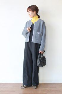 Dignite collier - ディニテコリエ パール ニット カーディガン