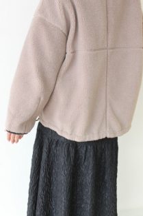 トロア（trois）ボアブルゾン／ベージュ×ブラック - 25,520円