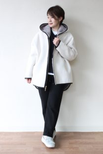 マリードール（MARIED'OR）エコムートンリバーシブルフードコート