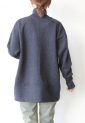 シェーナ（scena）ジャッカルワッフルサイドボタンプルオーバー／グレー