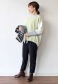 トロア（trois）ハイテンションストレッチ裏起毛パンツ／ダークグレー
