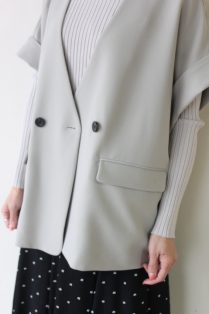 【新発売】今週の市販 ディニテコリエ(Dignite Collier）半袖ノーカラージャケット トップス