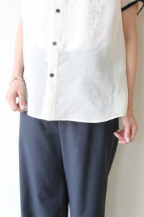 manon　マノン　オーガンジー　フレンチブラウス　アンプーファム manon マノン オーガンジー フレンチブラウス アンプーファム