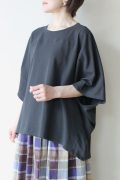 カフネ（CAFUNE）ドルマンビックTシャツ／チャコールグレー