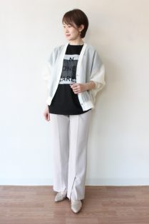 セール 50%OFF】Vネックドルマンスリーブシアーカーディガン