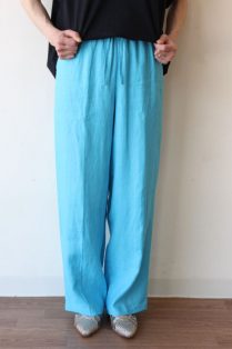 PASSIONE ワイドタックパンツ　サイズ40 ブルー PASSIONE 】タックワイドソフトワイドデニム | valance 福井
