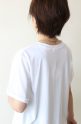 ロージー（ROSIEE)エッフェル塔コード刺繍Ｔシャツ／オフホワイト