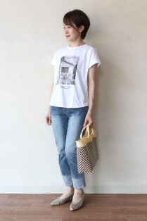 tシャツ Dignite Collier フォトプリントTシャツ レディース 楽天市場】【20%OFF】ワイドフォトTシャツ【Dignite collier
