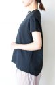 エスペラック（Espeyrac）ゴールドプレートフレンチスリーブＴシャツ／ブラック