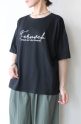 ロージー（ROSIEE)箔プリントロゴＴシャツ／ブラック