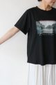 ロージー（ROSIEE)フォトプリントＴシャツ／ブラック