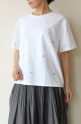 ロージー（ROSIEE)ハート刺繍Ｔシャツ／オフ