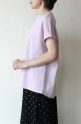 エスペラック（Espeyrac）ゴールドプレートフレンチスリーブＴシャツ／ライトピンク