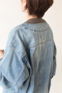 カフネ（cafune）後ろタック Gジャン　38 ライトブルー カフネ（CAFUNE）ラージデニムジャケット／ブルー - 23,100円 | 通販