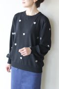 ロージー（ROSIEE)ハート刺繍ニット／ブラック