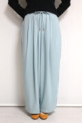 マリードール（MARIED'OR）ドロストワイドパンツ／サックス