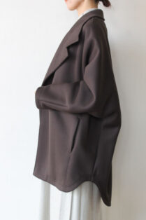 ✦カフネ✦ミドル丈コート カフネ（CAFUNE）ダンボールニットミドル丈コート／ブラウン - 23,760