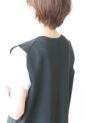 ディニテコリエ(Dignite Collier）スムースメタリックニットベスト／ブラック